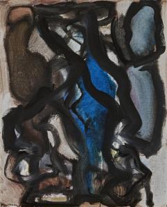 ANDERSEN Mogens Helge 1916-2003,Composition in blue and black,1964,Bruun Rasmussen DK 2024-03-05