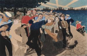 ANDERSEN Valdemar 1875-1928,People at Langelinje,1020,Bruun Rasmussen DK 2024-02-27