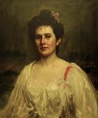ANDERSON Charles Goldsborough 1865-1936,Portrait of a lady in a white,Bellmans Fine Art Auctioneers 2017-02-14