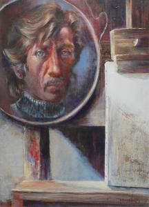 ANDERSON David 1926-1996,Self Portrait in a Mirror,Burchard US 2015-06-28