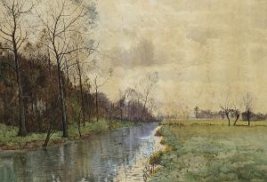 Anderson Fraser Alexander 1884-1885,The river Ouse, Sussex,1881,Bonhams GB 2006-04-11