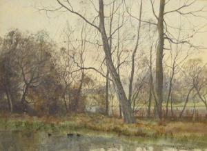 Anderson Fraser Alexander 1884-1885,Woodland Scene with Ducks on a Pond,1882,Keys GB 2010-10-08
