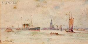 ANDERSON Frederic Tanqueray 1846-1926,New York Harbor,Skinner US 2007-05-18
