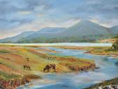 ANDERSON G 1800-1800,CATTLE GRAZING BY A LOUGH,Ross's Auctioneers and values IE 2017-03-01