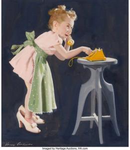 ANDERSON Harry 1906-1996,Tasty Kake, Her First Order, ad,Heritage US 2021-04-29