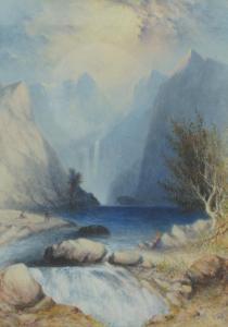 ANDERSON J.W., Captain 1800-1800,Fishers by a Mountain Lake,1967,Wright Marshall GB 2017-05-09