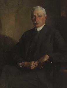 ANDERSON James Bell,Portrait of a gentleman, half-length seated, in a ,1932,Sworders 2023-10-17