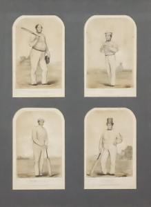 ANDERSON John Corbet 1827-1907,Sketches at Lords, No. 5 "Alfred Mynn", No. ,1852,Canterbury Auction 2022-02-05