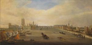 ANDERSON John Farquharson,Westminster and Lambeth seen from the Thames,Woolley & Wallis 2012-12-12