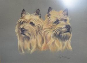 ANDERSON Margaret 1926-1998,a study of two Cairn Terriers,1975,Charterhouse GB 2018-10-18
