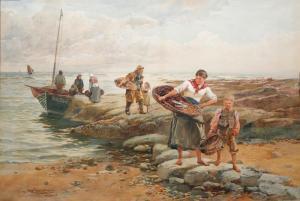 ANDERSON R,Off loading the catch,1884,Mallams GB 2016-11-30