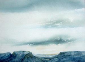 ANDERSON ROBERT J 1934,Untitled - Cloud Covered Landscape,1977,Westbridge CA 2021-04-24