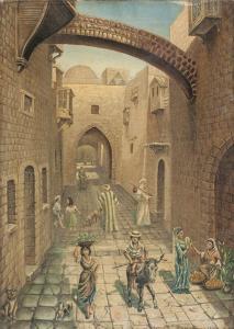 ANDERSON Rudolfh,Alley in the old city, Jerusalem,1886,Matsa IL 2016-09-28