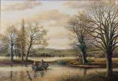 ANDERSON S.G,Flooded Ouse (Anglers in a rowing boat),1978,Keys GB 2019-09-20