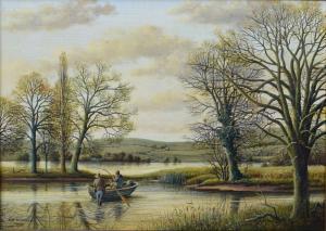 ANDERSON S.G,Flooded Ouse (Anglers in a rowing boat),1978,Keys GB 2020-11-20