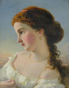 ANDERSON S,Head and shoulders portrait of a young woman,Burstow and Hewett GB 2014-02-26