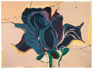 ANDERSON Sally 1942,Blue Rose; Rose,1983,Santa Fe Art Auction US 2024-03-14