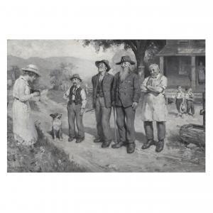 ANDERSON Victor Coleman 1882-1973,The Old Veterans,1917,Leland Little US 2024-08-15