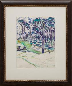 ANDERSON Walter Inglis 1903-1965,Trees & Dunes, Horn Island,Neal Auction Company US 2023-11-15