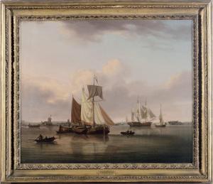 ANDERSON William 1757-1837,Veduta costiera con imbarcazioni,Cambi IT 2023-11-30