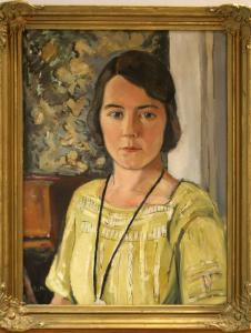 ANDERSSON Carl 1888-1952,Porträtt av Ebba Fröberg, 17 år,Auktionskompaniet SE 2007-04-23