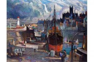 ANDERTON Tom 1894-1956,Harbour scene,Warren & Wignall GB 2015-10-07