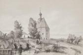 ANDRé DURAND (1807 1867) AUGUSTE RAFFET (1804 1860),Église du village de Kara-N,1839,Ader 2017-05-04