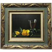 ANDRÉ Paul 1928-1983,UNTITLED (WINE AND YELLOW ROSES),1967,Waddington's CA 2016-03-07