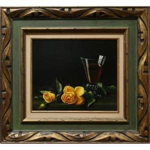 ANDRÉ Paul 1928-1983,UNTITLED (WINE AND YELLOW ROSES),1967,Waddington's CA 2022-07-14