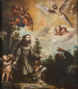ANDRÉS PÉREZ 1669-1727,Saint Francis of Assisi and the miracle of the Por,Subastas Segre 2024-02-06