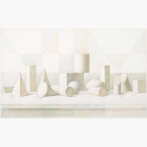ANDRADE Edna Wright 1917-2008,White Objects, Orange/Green/Magenta,1979,Freeman US 2022-09-29