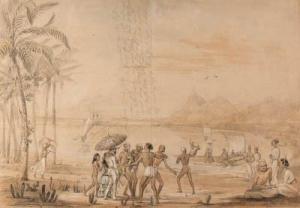ANDRASY Emanuel, Count 1821-1891,Galle: Pleas of the Boatmen,Christie's GB 2000-04-18