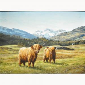 ANDRE Jnr. James Paul 1823-1867,Highland Cattle,1988,Gilding's GB 2017-10-10