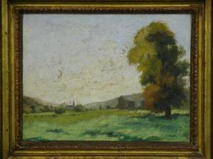 ANDRE Mary 1900-1900,Landscape with buildings,Peter Francis GB 2011-05-24