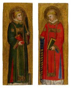 ANDREA DI BARTOLO 1389-1428,Saint Stephen; Saint Lawrence,Sotheby's GB 2021-10-18