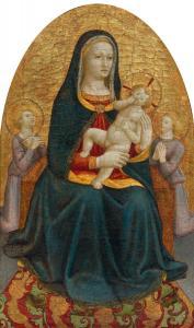 ANDREA DI GIUSTO 1423-1450,Madonna and Child with two angels.,1420,Galerie Koller CH 2016-09-23