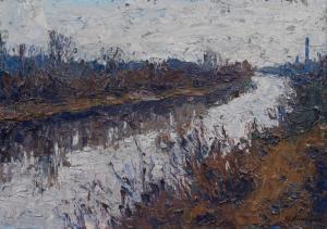 ANDREAS Hans 1947,River landscape,im Kinsky Auktionshaus AT 2023-06-22