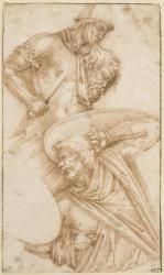 ANDREASI Ippolito 1548-1608,Etude d'une partie de la colonn,Artcurial | Briest - Poulain - F. Tajan 2011-03-30