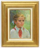 ANDREEVNA Kozlovskaya Marina 1925,A young pioneer,1954,Dickins GB 2018-02-02