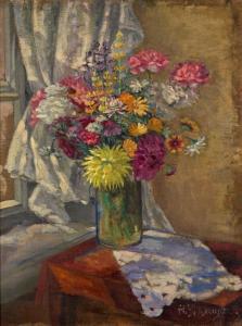 Andreewna UDALZOWA Nadieshda 1886-1961,Still Life with Flowers and Still Life with Veg,MacDougall's 2024-04-10