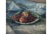 ANDREONI Cesare 1903-1961,STILL LIFE OF PEACHES AND CHERRIES,Babuino IT 2015-07-07