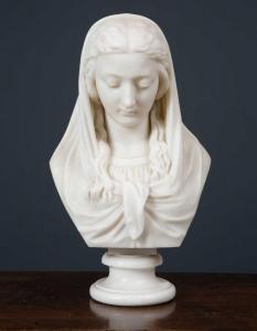 ANDREONI Orazio 1800-1900,Head and shoulder female bust,1885,Mallams GB 2021-10-18