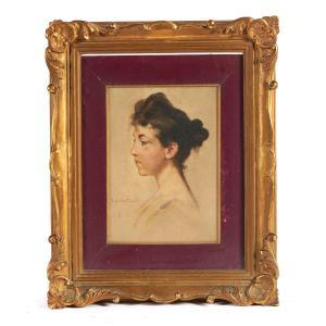 ANDREOTTI Federico 1847-1930,RITRATTO DI SIGNORA,Poggio Bracciolini IT 2025-04-01