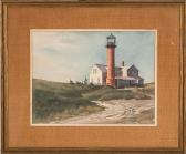 ANDRES Erich 1905-1992,A New England lighthouse,Eldred's US 2015-02-28