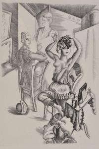 ANDREU Mariano 1888-1977,The Dressing Room,1928,Burstow and Hewett GB 2010-07-21