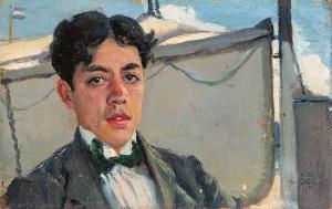 ANDREU Y SENTAMANS Teodoro 1870-1934,On board the "Plata",1910,Subastas Segre ES 2025-02-11