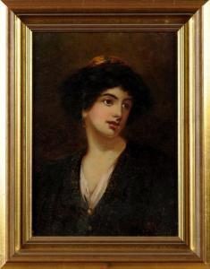 ANDREW MCCOLVIN John 1860-1930,A PORTRAIT OF A GYPSY GIRL,Anderson & Garland GB 2013-03-26