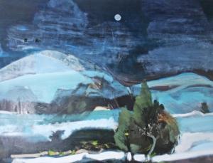 ANDREW Simon 1900-2000,Abstract Moonlit Winter Landscape,Mealy's IE 2017-01-28