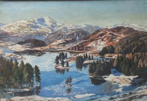 ANDREWS Arthur Henry,Winter lakeland scene 'Ice & Snow, Tarn Hows' see ,Cuttlestones 2019-03-14