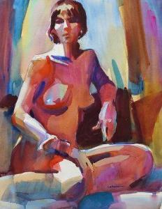 ANDREWS Don,Seated female nude,Rosebery's GB 2014-02-08